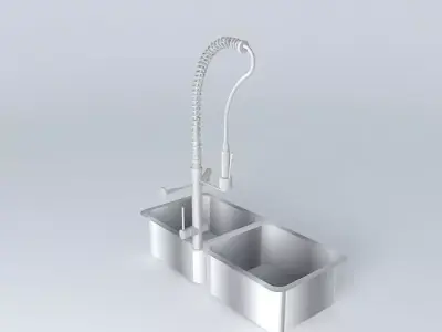 Double tank with tap Free 3D model