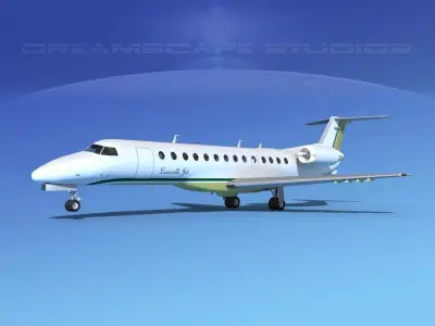 Embraer ERJ-135 Louisville Jet 3D model