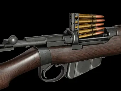 SMLE Mk3 Low-poly 3D model