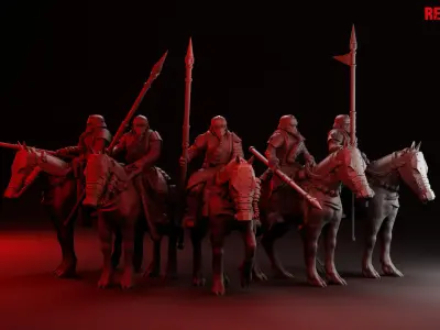 Death squad Cavalry of Imperial force 3D print model