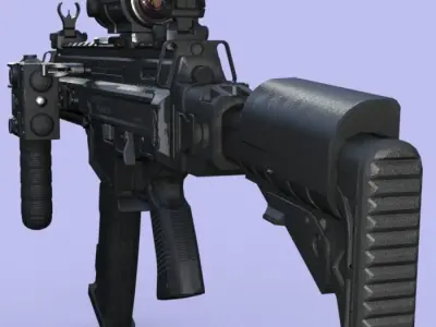 M-4 low-poly Low-poly 3D model