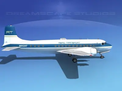 Douglas DC-6 Aero Transport 3D model