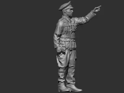 German Officer 2 3D print model