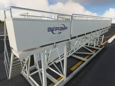 AVIRamp airport boarding ramp Low-poly 3D model