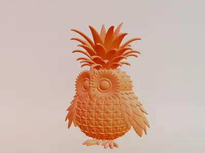 Ananasita Owlita Italian brainrot Printable 3D print model