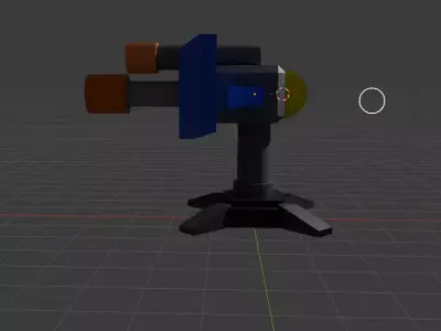 3D model  tower defence Low-poly 3D model