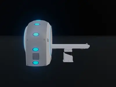 CT Scanner Low-poly 3D model