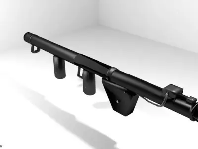 Rocket Launcher - Shoulder-fired - M1 Bazooka 3D model