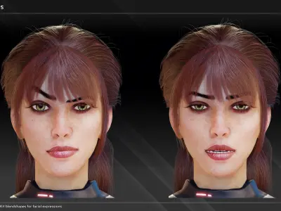 Free Test Character Asuna Free low-poly 3D model