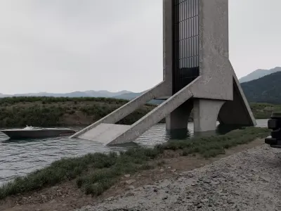 Brutal Landscape Automotive Scene Project File  3D model