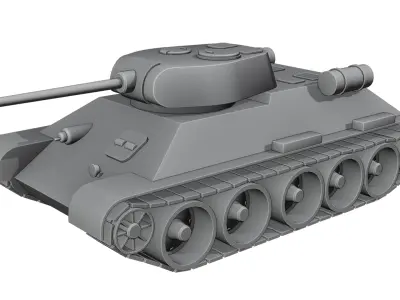 T-34 Tank Free 3D model