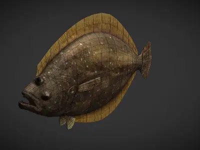 Sea Fish Low-poly 3D model