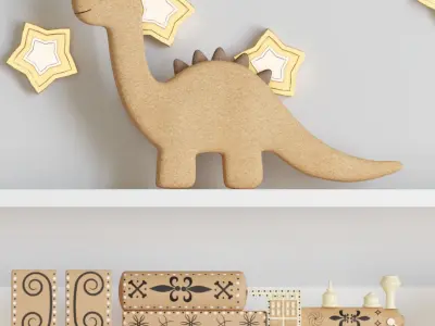 Decor set for kids 05 3D model