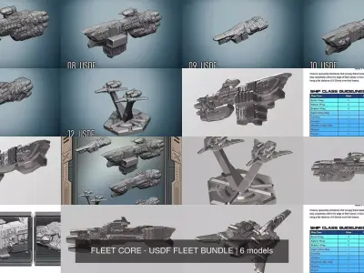 FLEET CORE - USDF FLEET BUNDLE 3D Model Pack purchase