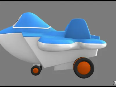 3d model  toys and games  vehicle toy airplane kids toys  3D model