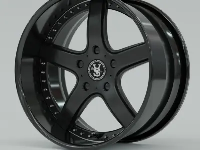 Veilside PL VII Wheels Free 3D model