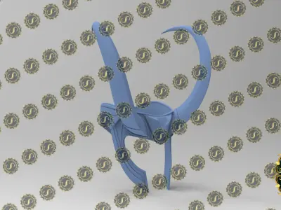 Loki New Helmet Crown Thor Ragnarok Version for 3d printing 3D model