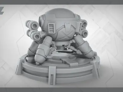 SPIDER ER-BOT 16 - Bonus Pen Holder Configuration 3D print model