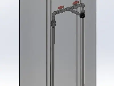 The Liberty pump duplex packages EPS98140 lifting station 3D model