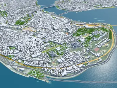 Istanbul City Turkey 3D model purchase