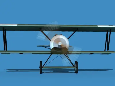 Fokker D-VI V16 3D model