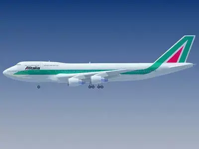 Boeing 747 Alitalia 3D model