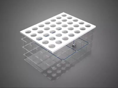 IRRIGATION HOSE SPRAYING LAYOUT AEROPONIC PLANT HOLE CULTIVATION 3D model