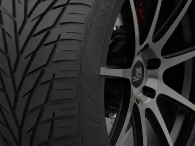 Savini Forged SM-4 Wheel 3D model