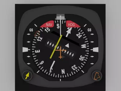 Horizontal Situation Indicator 3D model