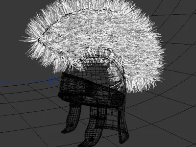 Roman helmet cartoon 3D model