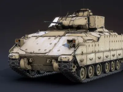 M2A2 Bradley Low-poly 3D model