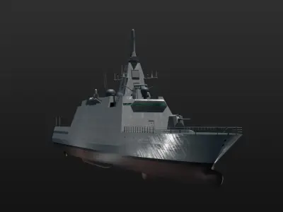 3D JMSDF Mogami class frigate 3D model
