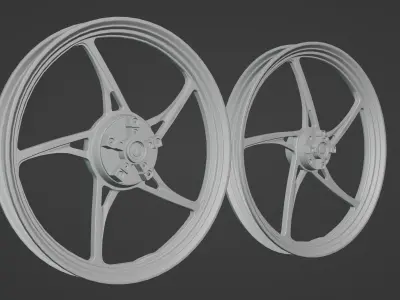 Mutakkin Rims Velg Low-poly 3D model