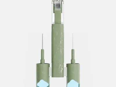 Green Metal Speeder Free 3D model