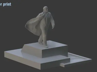 Monument of Vladimir Lenin 3D model