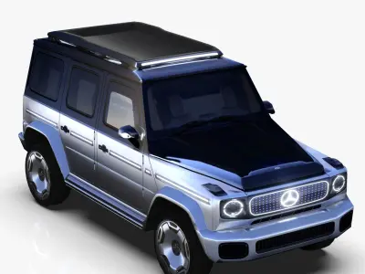 Mercedes EQG EV Low-poly 3D model