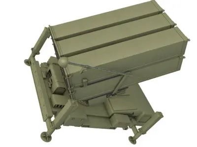 NASAMS air defense system intercepts 3D model
