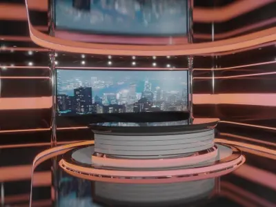 Virtual Studio Low-poly 3D model