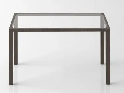 Wood Glass Coffee Table Free low-poly 3D model