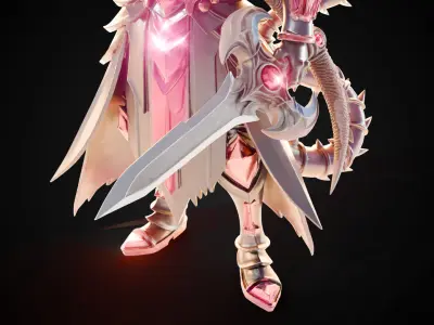 Stylized Sword - Dragonbane Greatsword Hellreaver - Game Ready 3D model