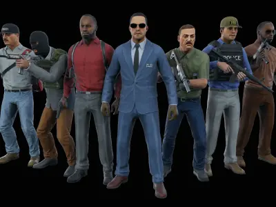 Special Agent Low-poly 3D model