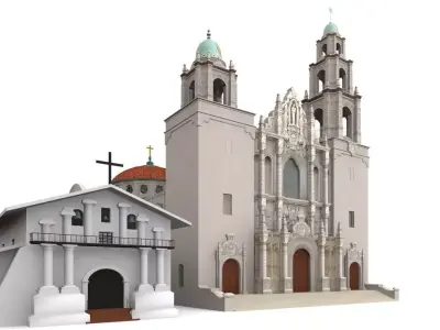 Mission San Francisco Asis 3D model