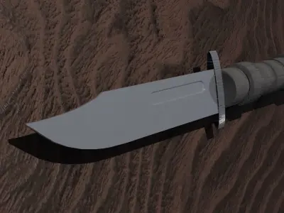 Combat Hunting Knife 3D model