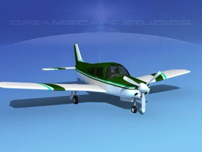 Piper Turbo Arrow 240 V14 3D model