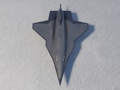 Lockheed Martin SR-72 Son of Blackbird Low-poly 3D model