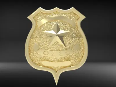 Police Badge 3D print model