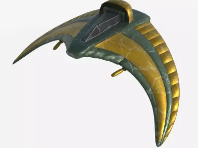  battle glider Low-poly 3D model