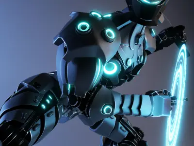 Ninja robot design mk1 3D model