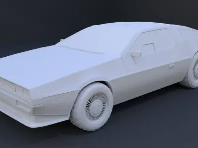 DeLorean DMC Free 3D model