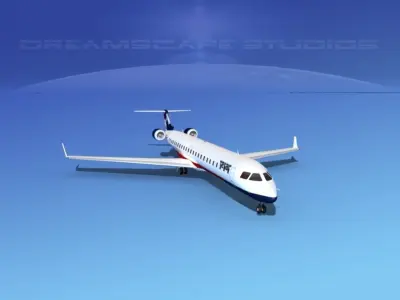 Bombardier CRJ1000 Texair 3D model